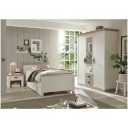 HOFFNER, Höffner Schlafzimmer  Roble ¦ weiß ¦ Maße (cm): B: 169 H: 201