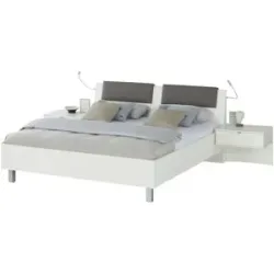 uno Bettanlage  Casablanca ¦ weiß ¦ Maße (cm): B: 309 H: 92
