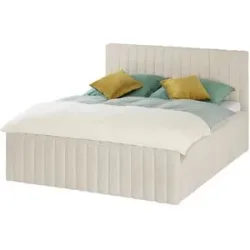 Höffner Polsterbett inklusive Bettkasten Beckley ¦ creme ¦ Maße (cm): B: 201 H: 112