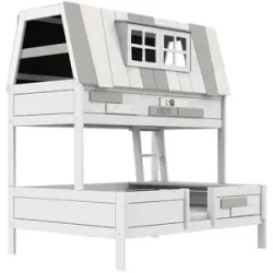 Lifetime Abenteuerbett 140cm  My Hangout ¦ weiß ¦ Maße (cm): B: 215 H: 227 T:
