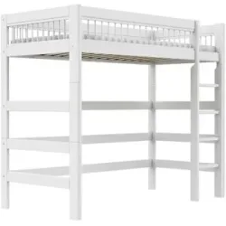 Lifetime Hochbett mit Leiter  Breeze ¦ weiß ¦ Maße (cm): B: 207 H: 177 T: 102.0