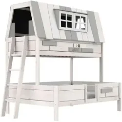 Lifetime Etagenbett 90/140cm  My Hangout ¦ weiß ¦ Maße (cm): B: 248 H: 227 T: