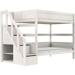 Lifetime Etagenbett  Basis ¦ weiß ¦ Maße (cm): B: 257 H: 177