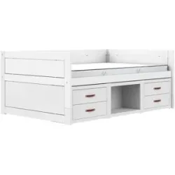 Lifetime Kojenbett mit Regal 120cm  Basis ¦ weiß ¦ Maße (cm): B: 207 H: 83 T: