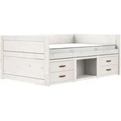 Lifetime Kojenbett mit Regal 120cm  Original ¦ weiß ¦ Maße (cm): B: 207 H: 83 T: