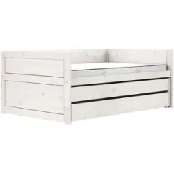 Lifetime Kojenbett mit Gästebett und Bettkasten 120cm  Basis ¦ weiß ¦ Maße (cm):
