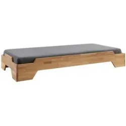 Höffner Stapelbett aus Massivholz Denver ¦ holzfarben ¦ Maße (cm): B: 95 H: 26