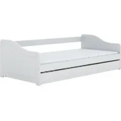 Höffner Bett  Blanka ¦ weiß ¦ Maße (cm): B: 95,5 H: 66