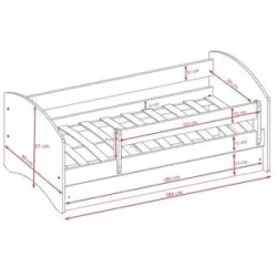 Höffner Bett  Prinzessin mit Pferd ¦ rosa/pink ¦ Maße (cm): B: 90 H: 61