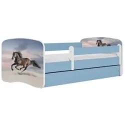 Höffner Bett  Pferd ¦ blau ¦ Maße (cm): B: 80 H: 61