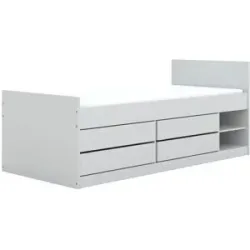 Höffner Bett  Babydream ¦ weiß ¦ Maße (cm): B: 94,3 H: 85