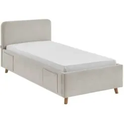Höffner Polsterbett  Cosy ¦ beige ¦ Maße (cm): B: 102 H: 90