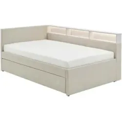 Höffner Polsterbett  Uno ¦ beige ¦ Maße (cm): B: 112 H: 91