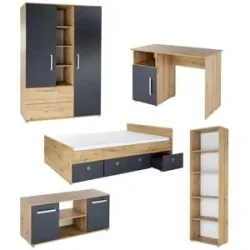 Höffner Jugendzimmer 6er-Set  Alessio ¦ mehrfarbig ¦ Maße (cm): B: 717 H: 602