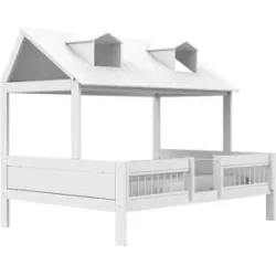 Lifetime Hausbett140cm  Beach House ¦ weiß ¦ Maße (cm): B: 211 H: 177 T: 102.0
