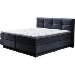 uno Boxspringbett  Chicago ¦ blau ¦ Maße (cm): B: 188 H: 112