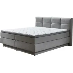 uno Boxspringbett  Chicago ¦ grau ¦ Maße (cm): B: 188 H: 112