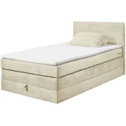 Höffner Boxspringbett  Lumb ¦ creme ¦ Maße (cm): B: 141 H: 107 T: 209.0