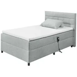 Höffner Boxbett mit Motor  Mawdesley ¦ grau ¦ Maße (cm): B: 131 H: 112 T: 210.0