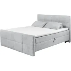Höffner Boxbett  Tingewick ¦ grau ¦ Maße (cm): B: 180 H: 112 T: 225.0
