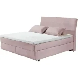 Höffner Boxspringbett  Kent ¦ rosa/pink ¦ Maße (cm): B: 185 H: 126