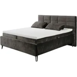 Höffner Boxbett  Toddington ¦ braun ¦ Maße (cm): B: 200 H: 122 T: 221.0
