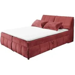 Höffner Boxbett  Vauxhall ¦ rot ¦ Maße (cm): B: 183 H: 105 T: 235.0
