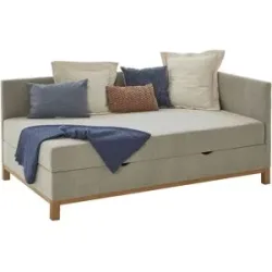 Höffner Polsterliege  Santos Thor ¦ beige ¦ Maße (cm): B: 97 H: 91