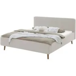 Höffner Polsterbett mit Bettkasten Mattis ¦ beige ¦ Maße (cm): B: 201 H: 105