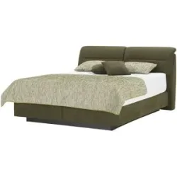 vanDoorn Boxspringbett  Legato ¦ grün ¦ Maße (cm): B: 198 H: 112