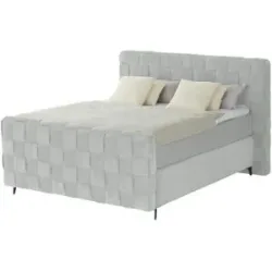 Wohnwert Boxspringbett  Tefla ¦ grau ¦ Maße (cm): B: 182 H: 132,5