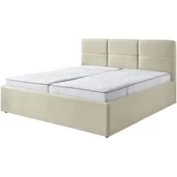 Höffner Polsterbett  Dursley ¦ beige ¦ Maße (cm): B: 193 H: 110