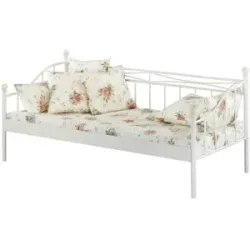 Höffner Metallbett-Gestell  Luisa ¦ weiß ¦ Maße (cm): B: 98 H: 92