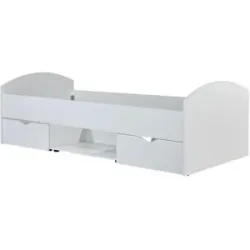 Höffner Einzelbett  Nemo ¦ weiß ¦ Maße (cm): B: 96 H: 66