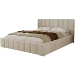 Höffner Polsterbett mit Stauraum  Ayr ¦ beige ¦ Maße (cm): B: 175 H: 100