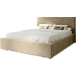 Höffner Polsterbett mit Stauraum Aberfeldy ¦ braun ¦ Maße (cm): B: 135 H: 100