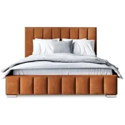 Höffner Polsterbett mit Stauraum Margate ¦ orange ¦ Maße (cm): B: 195 H: 100