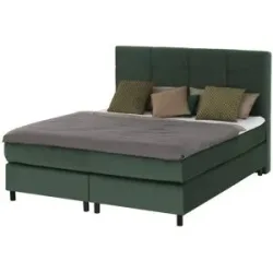 Höffner Boxspringbett  Wind ¦ grün ¦ Maße (cm): B: 160 H: 152