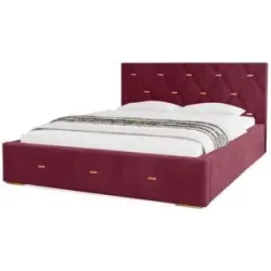 Höffner Polsterbett mit Stauraum  Gwithian ¦ lila/violett ¦ Maße (cm): B: 215 H: 100
