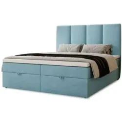 Höffner Boxbett mit Stauraum  Macclesfield ¦ blau ¦ Maße (cm): B: 121 H: 110