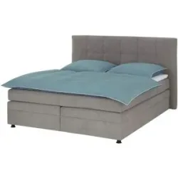 smart Boxbett  Classic ¦ grau ¦ Maße (cm): B: 207 H: 122