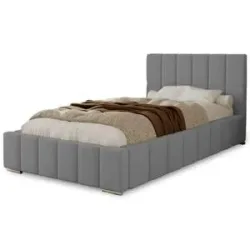 Höffner Polsterbett mit Stauraum  Ayr ¦ grau ¦ Maße (cm): B: 105 H: 100