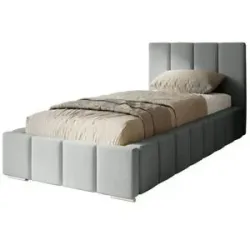 Höffner Polsterbett mit Stauraum Margate ¦ grau ¦ Maße (cm): B: 95 H: 100
