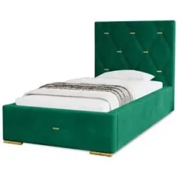 Höffner Polsterbett mit Stauraum  Gwithian ¦ grün ¦ Maße (cm): B: 115 H: 100