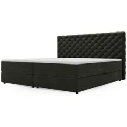 GrainGold Boxbett mit Stauraum Belford ¦ grau ¦ Maße (cm): B: 148 H: 119