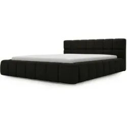 GrainGold Polsterbett mit Stauraum Alcester ¦ schwarz ¦ Maße (cm): B: 200 H: 85
