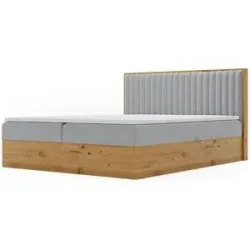 GrainGold Boxbett mit Stauraum Forres ¦ grau ¦ Maße (cm): B: 145 H: 100