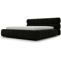 GrainGold Polsterbett mit Stauraum Marlow ¦ schwarz ¦ Maße (cm): B: 187 H: 95