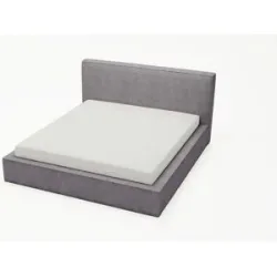 GrainGold Polsterbett mit Bettkasten Malton ¦ grau ¦ Maße (cm): B: 135 H: 100