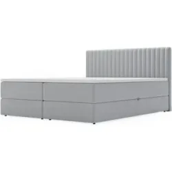 GrainGold Boxbett mit Stauraum Maine ¦ grau ¦ Maße (cm): B: 205 H: 105
